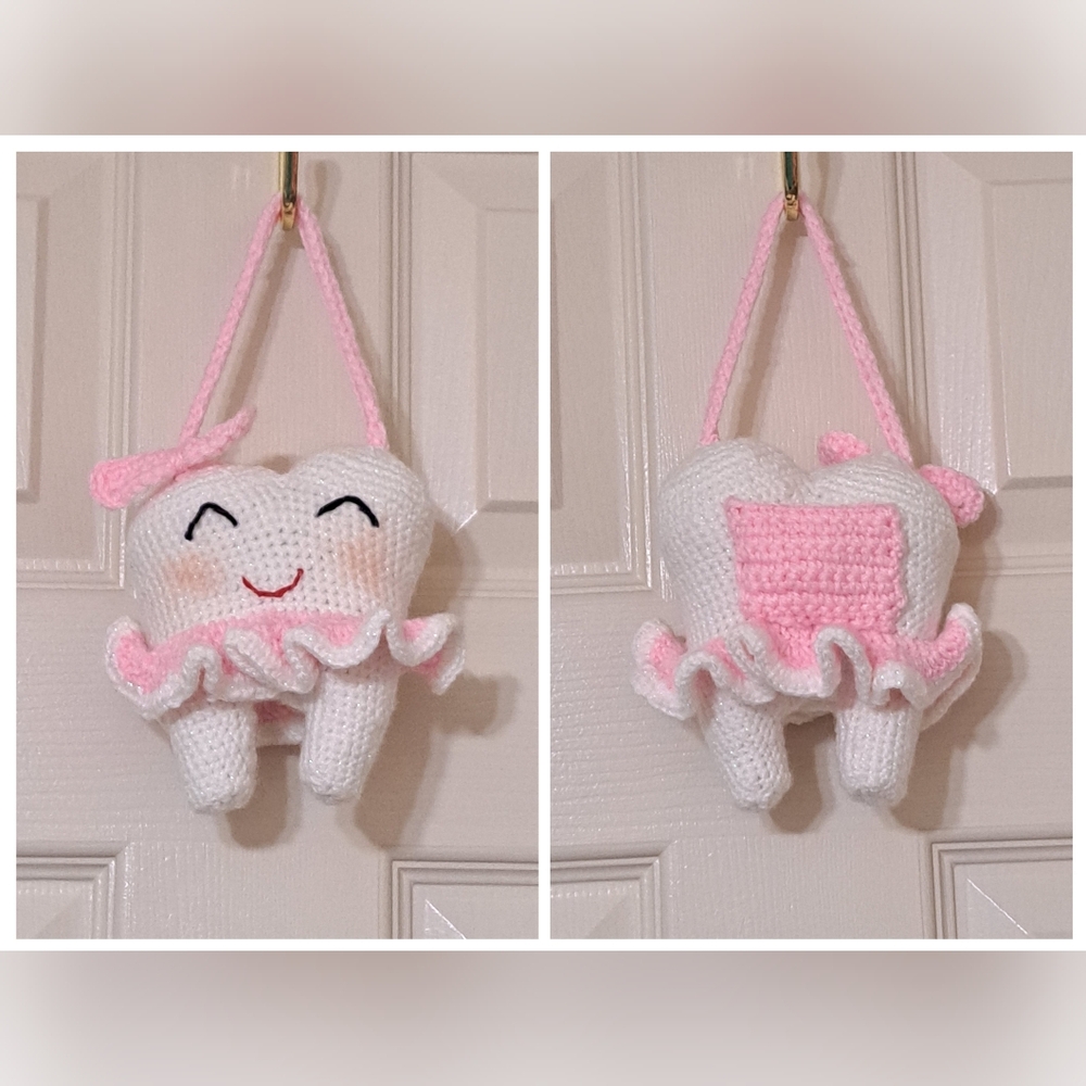 Handmade Tooth Keeper for Tooth Fairy. Request either Shorts or Tutu and color. - Picture 3 of 6